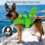 Fragralley Shark Fin Dog Life Jacket, High Buoyancy with Tear-Resistant Nylon of Dog Swim Vest, Pet Life Preserver for Small Medium Large Dogs, Puppy Float Vest for Swimming and Boating - Image 7