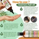 Blend Of Pure Rosemary Oil For Hair Growth 6 Fl Oz With Castor, Batana Oil | Infused With Biotin & Vitamin E-Blend of Effective Hair Oils for Hair Growth-Strengthening Treatment - VITAL AFFAIR - Image 5