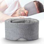 Cotton Sleep Eye Mask for Men and Women, 100% Blocking Light Sleeping Mask | Soft Zero Pressure Cooling Blackout Eye Masks for Sleep, Eye Covers for Sleeping fits All Heads Adjustable - Image 2