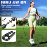 Agility Ladder, Agility Speed Training Equipment Set, 20ft Speed Ladder | 4 Hurdles, 12 Soccer Cones, Jump Rope, Running Parachute, Soccer Football Basketball Training Equipment Accessories - Image 7