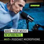 Shure MV7+ USB-C & XLR Podcast Dynamic Mic with Stand - Black | OBS-certified USB-C and XLR dynamic mic with stand, LED touch panel, auto level and pop filter for podcasting - Image 6