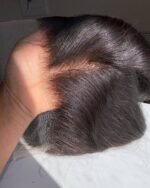 BEEOS 13x4 Skinlike Real HD Lace Frontal Only, 0.10mm Ultra-thin Invisible HD Lace Pre-plucked Vivid Hairline Straight Human Hair Frontal Piece 12 Inch - Image 8
