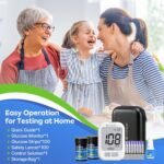 GT-600 Glucose Monitor for Pregnancy & Seniors, 100 Strips & Safety Lancets | Large Screen, 10-electrode precision, ±10% lab-grade accuracy, with travel case & control solution, home diabetes monitoring - Image 10