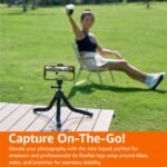 Amazon Basics Portable and Flexible Tripod with Wireless Remote and Smartphone Clamp, 10-inch, Black - Image 7