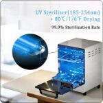 Nail Tool UV cleaning cabinet, Stainless Steel cleaning, with Drying Function, Temperature and Timer Control, up to 60 Minutes, 110V, For Hair Salon Spa Nail Salon - Image 4