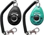 Pet Training Clicker with Wrist Strap - Dog Training Clickers (Black +Bluegreen) - Image 4