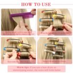 WILLBOND 72 Pieces Hair Perm Rods Set, Short Plastic Perming Rods Cold Wave Rods 6 Sizes Hair Curling Rollers with 1 Piece Steel Pintail Hair Comb for Hairdressing Hair Styling | Short Home Perm Kits With Cover, Hair Curling Rollers, Cold Wave Rods With Pintail Comb For Long/Short Hair Hairdressing - Image 4