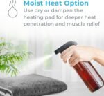 Pure Enrichment® PureRelief® XL Heating Pad - 12" x 24" Electric Heating Pad for Back Pain & Cramps, 6 Heat Settings, Soft Machine Wash Fabric, Auto-Off & Moist Heat (Charcoal Gray) - Image 7