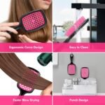 4 Pack Vented Detangling Hair Brush - Detangler Hairbrush with Soft Bristles for Effortless Tangle Free - Ideal for Wet Dry or Curly Damaged Hair for Women Men Kids - Image 6
