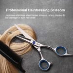 Hair Cutting Scissors, ULG Professional Hair Scissors 6.5 inch Right-Hand Razor Edge Barber Shears Salon Hair Cutting Shears Made of Japanese Stainless Steel, Hand Sharpened Blue - Image 7