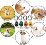 Pet Training Clicker with Wrist Strap - Dog Training Clickers for Puppy, Cat, Potty, Bird, Horse, Pet, Trainer Training Tools, Behavior Aids (Black +Deep Green + Tangerine + Yellow) - Image 7