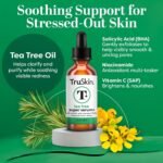 TruSkin Tea Tree Acne Serum with Salicylic Acid & Retinol, 1 fl oz | Helps to clarify acne-prone skin, refine the look of pores & complexion with Tea Tree, Niacinamide, and Vitamin C - Image 3