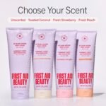 First Aid Beauty KP Bump Eraser Body Scrub with 10% AHA - Dermatologist-Tested Keratosis Pilaris Exfoliator - Support for Rough Bumps, Uneven Skin Texture & Strawberry Skin - Sensitive Skin - Image 10