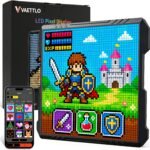 32x32 LED Pixel Art Display, USB Powered Gaming Desk Decor with App | Pixel Display, Pixel Clock, Programmable Led, Desk Wall Mount, Decor for Game Room, Bedroom, Teen Boy Gifts - Image 2
