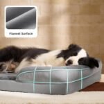 Bedsure Orthopedic Dog Beds Large Sized Dog with Removable Washable Cover | 35" Classic Big Dog Couch Sofa Waterproof, Comfy Bolster Sides, Nonslip Bottom, Cozy Pet Bed for Cats, Senior Dogs, Grey - Image 7