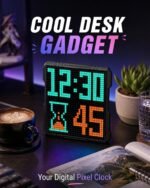 32x32 LED Pixel Art Display, USB Powered Gaming Desk Decor with App | Pixel Display, Pixel Clock, Programmable Led, Desk Wall Mount, Decor for Game Room, Bedroom, Teen Boy Gifts - Image 3