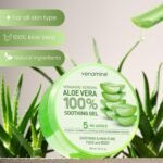 VENAMINE Korean Aloe Vera Soothing & Moisture Gel 100% For Face And Body organic pure aloe vera gel 300ml - Image 4