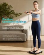 8-Electrode Smart Scale with Handle, Body Fat & Composition Scale | 57 health metrics, BMI & muscle mass analyzer, 400 lb capacity, Bluetooth sync, visceral tracking - Image 7