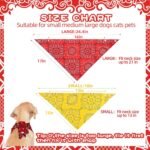 PAWCHIE Dog Bandanas Small Reversible Styles Pet Triangle Scarf Bibs - Adjustable with Two Snaps - Kerchief Set Accessories for Dogs, Puppy, Cats Red - Image 7