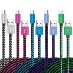 USB C Cable 6ft 5Pack, 3A Fast Charging Nylon Braided Type C Cord | Tpc001 USB C Charger Cable with Durable Braided Design, Compatible with Samsung Galaxy S10e S10 S9 S8 Plus Note 9 A80 A50 A20 - Image 2