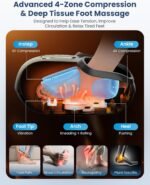 COMFIER 2026 Shiatsu Foot Massager with Fast Heat, Kneading Rolling Compression, Extra Vibration, FSA Eligible HSA Store, Plantar Fasciitis,Neuropathy Pain, Bigger Size 13IN, Gift for Men,Women - Image 4