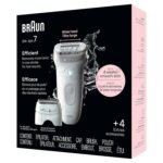 Braun Epilator Silk-épil 7, Hair Removal Device, Women Shaver & Trimmer, Wet and Dry, Wide Head, Includes Shaver Head and Trimmer Comb, SE7-041, Silver - Image 11