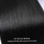 Black Hair Extensions Straight Clip in Hair Extensions Clip ins - Soft and Thick (20 Inches, 4Pcs, #1B) - Image 3