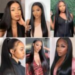13x4 Lace Frontal Closure Straight Frontal HD Lace Hair Extensions 14 Inch | Brazilian Virgin Human Hair Ear to Ear Frontals Free Part,150% Density Hair Extensions,Natural Black - Image 6