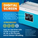 PhysioNatural Cold Therapy Ice Machine for Knee Surgery Recovery – Programmable Continuous Cryotherapy System with Adjustable Knee Pad for Post-Op Swelling, Sprains & Injuries - Image 4