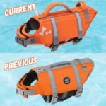 EMUST Pet Life Jackets, Dog Life Vests for Swimming, Beach Boating with Superior Buoyancy, Dog Flotation Vest for Small Dogs, S, NewOrange - Image 9