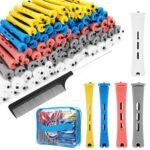 SPTHTHHPY Hair Roller Set, 100 PCS Perm Rods with 5 Sizes Hair Curler for Women Long Short Hair DIY Hairdressing Styling Tools - Image 2
