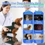 MIGOHI Calming Vest for Dogs | Soft Anxiety Vest for Dogs,Dog Calming Shirt for Storm,Separation,Fireworks, Anxiety Wraps for Dog to Stop Panting & Hiding During Vet Visit,Travel,Green,M - Image 5