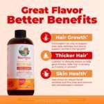 MARYRUTH'S Liquid Multivitamin + Hair Growth, Clinically Thicker Hair, 15oz | Clinically Tested in Women for Thicker Hair & Facial Wrinkles, Biotin 10000mcg, Lustriva Hair Growth Supplements, Skin Care - Image 5