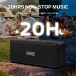 Monster Shock Plus Bluetooth Speaker,Portable Speaker with 40W Loud Stereo Sound,Bluetooth 6.0,TWS Pairing,20H Playtime,Support AUX/TF Card,IPX6 Waterproof Wireless Speakers for Travel,Home,Outdoor - Image 6