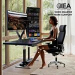 HUANUO Dual Monitor Stand for 13″–40″, Premium Dual Monitor Mount with USB, Height Adjustable Monitor Stand for 2 Monitors, VESA Mount with Clamp/Grommet Base, Holds 26.4lbs per Arm, HNDS7 - Image 5
