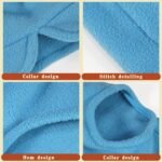 Sleeveless Pullover Fleece Vest for Small Dogs: Cozy Polyester Dog Jacket, Tank Top Sweater with Leash Ring and Armholes, Crisp, Warm, and Easy-to-Wear Design for Everyday Comfort Lake Blue M - Image 8