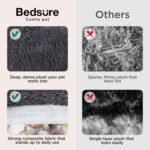 Bedsure SupportMax™ Calming Dog Beds Large Sized Dog Washable Pet Bed,36in | 420GSM Plush Fluffy Donut Round,Thick Supportive,Removable Cover,Anti-Slip,Anti-Anxiety,for Big Dogs Up to 80 Lbs,Dark Grey - Image 5