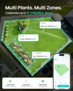 Aiper IrriSense 2 Lawn Sprinkler, Smart Irrigation System, Multi-Zone Plant-Specific Watering, Smart Scheduling, Weather-Adaptive Irrigation with Rain Sensor, for Lawns up to 4,800 sq.ft.-Blue - Image 4