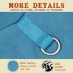 Sleeveless Pullover Fleece Vest for Small Dogs: Cozy Polyester Dog Jacket, Tank Top Sweater with Leash Ring and Armholes, Crisp, Warm, and Easy-to-Wear Design for Everyday Comfort Lake Blue M - Image 6