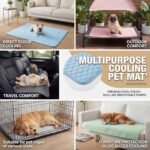 MICROCOSMOS Summer Cooling Mat & Sleeping Pad- Water Absorption Top, Materials Safe, Easy Carry, EZ Clean. Keep Cooling for Pets, Kids and Adults.(Blue, 28" x 22") - Image 7