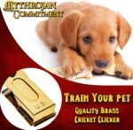 Brass and Steel Pet Training Clicker Puppy Dog Training Cricket Clicker U.S. Engraved WII Military Gear Metal Clicker - Image 7