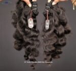 IDM 14” Curly 2 bundles raw indian bundles human hair indian natural curly single donor hair - Image 4