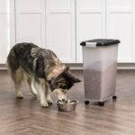 IRIS USA Dog Food Storage Container, Up to 38 lbs, Black, Made in USA | Wheels for Mobility, Airtight Seal, BPA-Free, Best for Bird Seed, Cat food, Cat Litter, Chicken Feed, Pellets - Image 6