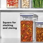 OXO Good Grips Pet POP Container – 6.0 Qt/5.7 L with Half Scoop, Ideal for up to 6.5lbs of Dog Food or 4.5lbs of Cat Food, Airtight Dog and Cat Food Storage Container, BPA Free, Clear - Image 7