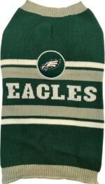 NFL Philadelphia Eagles Dog Sweater, Size Medium. Warm and Cozy Knit Pet Sweater with NFL Team Logo, Best Puppy Sweater for Large and Small Dogs - Image 2
