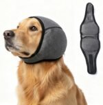 Dog Ear Muffs, No Flap Ear Wraps for Dogs Hematoma - Waterproof Elastic Ear Cover with Calming Hoodie - Image 2