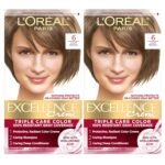 L'Oreal Paris Excellence Crème Permanent Hair Dye, Triple Care Hair Color with Hyaluronic Acid for 100% Gray Coverage, 6 Light Brown, 1 Kit (Pack of 2) (Packaging May Vary) - Image 2
