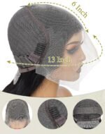 26 Inch Body Wave Human Hair Wig 13x6 Lace Front Wigs Human Hair Pre Plucked 200 Density HD Lace Frontal Wigs With Baby Hair Glueless Wigs Silky Smooth Tangle-free for Women Daily - Image 6