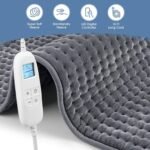 FluffyWarmth Electric Heating Pad for Back, Extra Large 17"x33", Ultra Soft | XXXL for Full Body, Period Cramps, Neck Shoulder Back Pain Relief, 6 Heat Settings 4 Timers Heating Pad, Gifts for Women Men - Image 6