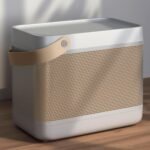 Bang & Olufsen Beolit 20 Portable Bluetooth Speaker - Grey Mist | Wireless Charging, Loud 360 Degree Sound, Home and Outdoor, Qi Phone Charger Pad - Image 7
